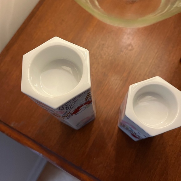 Bing & Grondahl 2 Candle pillars 1972 fine Danish Porcelain - Picture 4 of 10